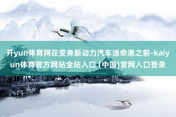 开yun体育网在变身新动力汽车活命港之前-kaiyun体育官方网站全站入口 (中国)官网入口登录