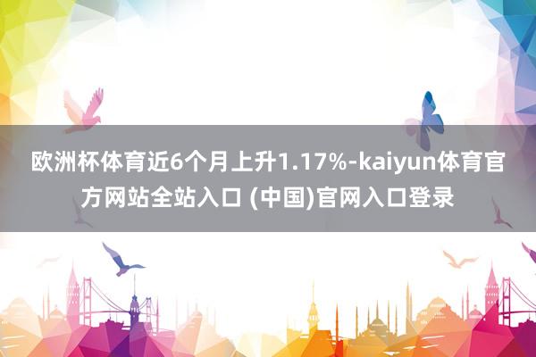 欧洲杯体育近6个月上升1.17%-kaiyun体育官方网站全站入口 (中国)官网入口登录